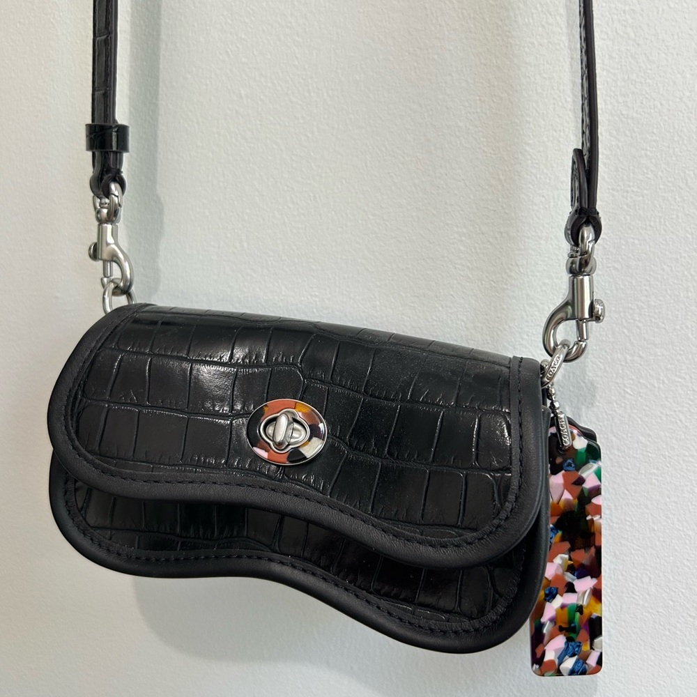 Coachtopia coach wavy dinky bag in croc - Picture 2 of 8